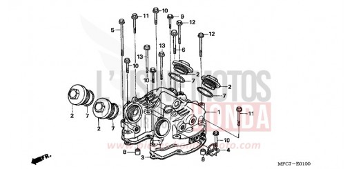 COUVERCLE DE CULASSE FMX6505 de 2005